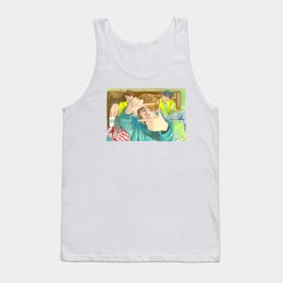 Taehyung V Spring Day BTS Watercolor Painting Tank Top